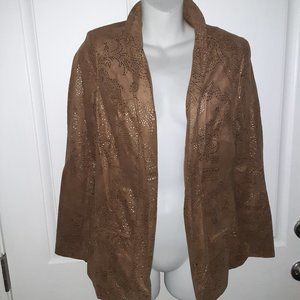 Chico's Golden Cascade Jacket New With Tags Size 0